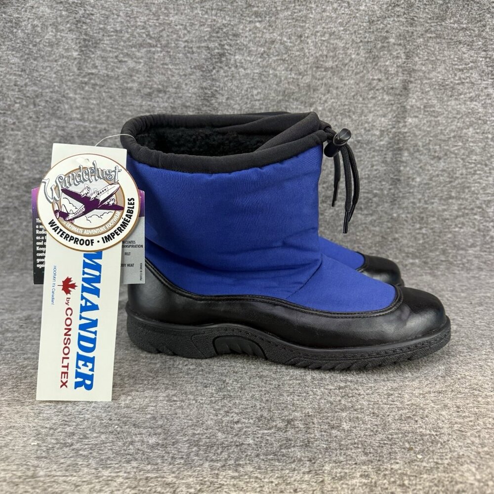 ✅ Womens 10M Wanderlust Winter Boots Royal Blue Pull On Waterproof Snow *DISPLAY - Picture 10 of 13